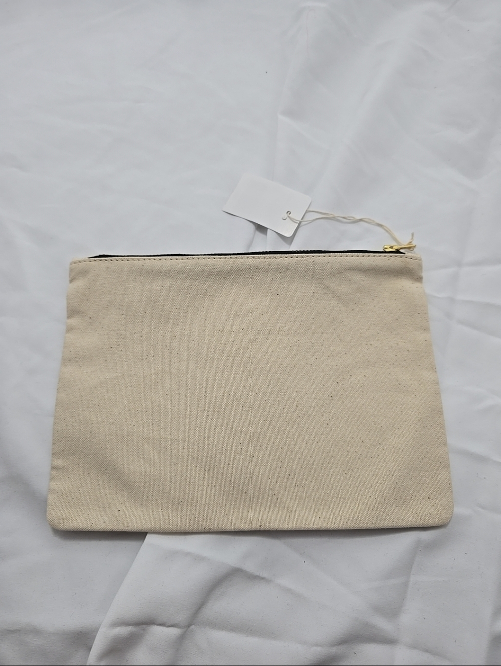 NWT Polo Ralph Lauren Ralph's Coffee Zipper Pouch Canvas Green Beige Unisex - Picture 3 of 7